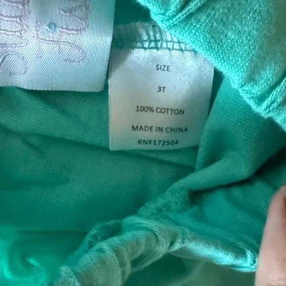 Stitchy Fish Mint to Be Ruffle Short Set, Green Stripe - Picture 3 of 13